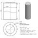 Cylindrical fTank tanks 960х3000 mm, 2,17m3