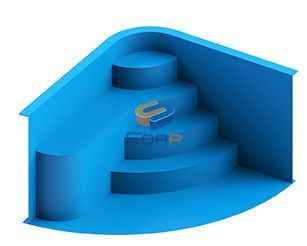 Rectangular Brick pool